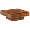 Mesa De Centro De Madera Maciza De Acacia 80x80x30 Cm