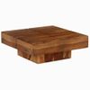 Mesa De Centro De Madera Maciza De Acacia 80x80x30 Cm