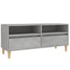 Mueble De Tv Madera Contrachapada Gris Hormigón 100x34,5x44,5cm