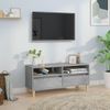 Mueble De Tv Madera Contrachapada Gris Hormigón 100x34,5x44,5cm