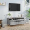 Mueble De Tv Madera Contrachapada Gris Hormigón 100x34,5x44,5cm