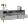 Mueble De Tv Madera Contrachapada Gris Hormigón 100x34,5x44,5cm