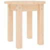 Mesa De Centro De Madera Maciza De Pino Ø35x35 Cm