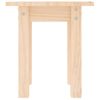 Mesa De Centro De Madera Maciza De Pino Ø35x35 Cm