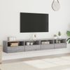 Muebles De Pared Para Tv 2 Unidades Madera Gris Sonoma 100x30x30 Cm
