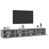 Muebles De Pared Para Tv 2 Unidades Madera Gris Sonoma 100x30x30 Cm