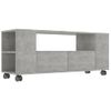 Mueble De Tv Madera Contrachapada Gris Hormigón 120x35x48 Cm