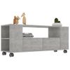 Mueble De Tv Madera Contrachapada Gris Hormigón 120x35x48 Cm