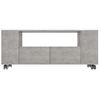 Mueble De Tv Madera Contrachapada Gris Hormigón 120x35x48 Cm