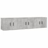 Muebles Para Tv De Pared 3 Unidades Gris Hormigón 57x34,5x40 Cm