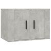 Muebles Para Tv De Pared 3 Unidades Gris Hormigón 57x34,5x40 Cm