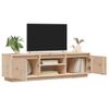 Mueble De Tv De Madera Maciza De Pino 140x35x40 Cm