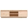 Mueble De Tv De Madera Maciza De Pino 140x35x40 Cm