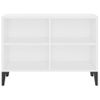 Mueble De Tv Con Patas De Metal Blanco 69,5x30x50 Cm