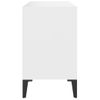 Mueble De Tv Con Patas De Metal Blanco 69,5x30x50 Cm