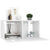 Mueble De Tv Colgante Blanco Brillante 60x30x30 Cm