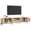 Mueble De Tv Cajón Madera Ingeniería Roble Sonoma 200x25x44 Cm