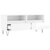 Mueble De Tv Madera Contrachapada Blanco Brillo 100x34,5x44,5cm