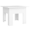 Mesa De Centro Madera Contrachapada Blanco 55x55x42 Cm