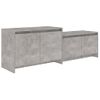 Mueble De Tv Madera Contrachapada Gris Hormigón 146,5x35x50 Cm