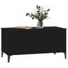 Mesa De Centro Madera Contrachapada Negro 90x44,5x45 Cm