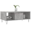 Mesa De Centro Madera Contrachapada Gris Hormigón 90x50x36,5 Cm