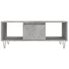 Mesa De Centro Madera Contrachapada Gris Hormigón 90x50x36,5 Cm