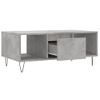 Mesa De Centro Madera Contrachapada Gris Hormigón 90x50x36,5 Cm