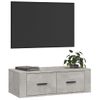 Mueble De Tv Colgante Madera Gris Hormigón 80x36x25 Cm