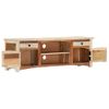 Mueble Para Tv De Madera Maciza Reciclada 120x30x40 Cm