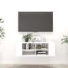 Mueble De Pared Para Tv Madera Contrachapada Blanco 102x35x35cm