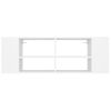 Mueble De Pared Para Tv Madera Contrachapada Blanco 102x35x35cm