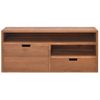 Mueble Para Tv De Madera Maciza De Teca 90x30x40 Cm