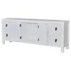 Mueble De Tv Madera Contrachapada Blanco 110x24x48 Cm