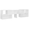 Mueble De Tv Madera Contrachapada Blanco Brillante 149x30x52 Cm