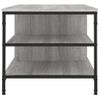 Mesa De Centro Madera Contrachapada Gris Sonoma 100x50x45 Cm