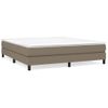 Estructura De Cama Box Spring Tela Gris Taupe 160x200 Cm