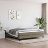 Estructura De Cama Box Spring Tela Gris Taupe 160x200 Cm