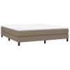 Estructura De Cama Box Spring Tela Gris Taupe 160x200 Cm