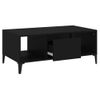 Mesa De Centro Madera Contrachapada Negro 90x50x36,5 Cm