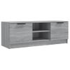 Mueble De Tv Madera Contrachapada Gris Sonoma 102x35x36,5 Cm