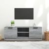 Mueble De Tv Madera Contrachapada Gris Sonoma 102x35x36,5 Cm