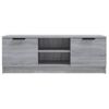 Mueble De Tv Madera Contrachapada Gris Sonoma 102x35x36,5 Cm