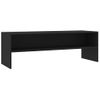 Mueble Para Tv Madera Contrachapada Negro 120x40x40 Cm