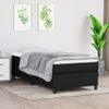 Estructura De Cama Box Spring Tela Negro 80x200 Cm