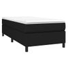 Estructura De Cama Box Spring Tela Negro 80x200 Cm