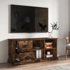 Mueble De Tv Madera Contrachapada Roble Ahumado 102x35,5x47,5cm