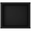 Mueble De Tv Colgante Madera Contrachapada Negro 100x30x26,5 Cm