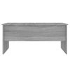 Mesa De Centro Madera Contrachapada Gris Sonoma 102x50,5x46,5cm