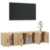 Set De Muebles Para Tv 3 Piezas Madera Contrachapada Roble Sonoma